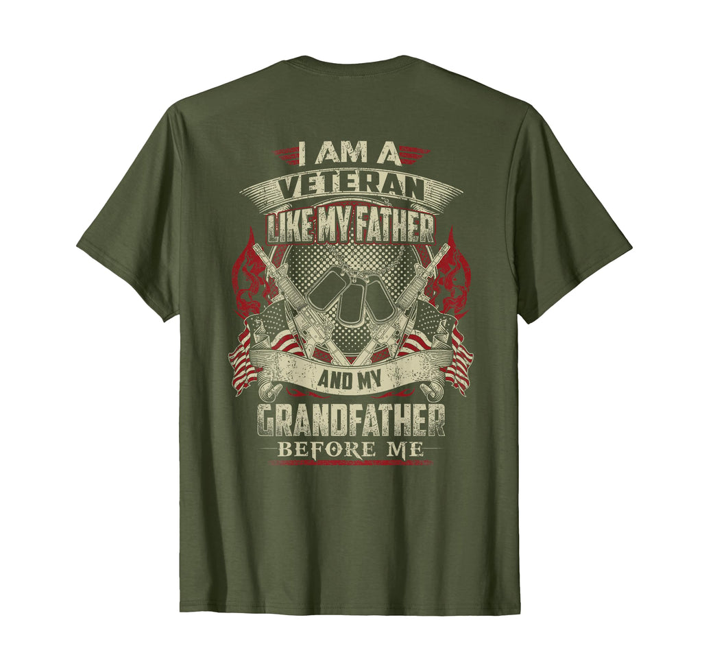 Im Veteran Like My Father Proud Army T-Shirt - Minimalist Print Unisex - T-Shirt, Sweatshirt, Hoodie