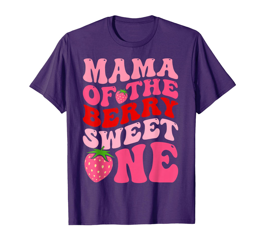 Mama Berry Sweet One Strawberry First T-Shirt - Graphic Print Men Women - T-Shirt, Sweatshirt, Hoodie