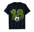 Number 18 Years Soccer 18Th Birthday T-Shirt - Custom Art Print Men Women - T-Shirt, Sweatshirt, Hoodie