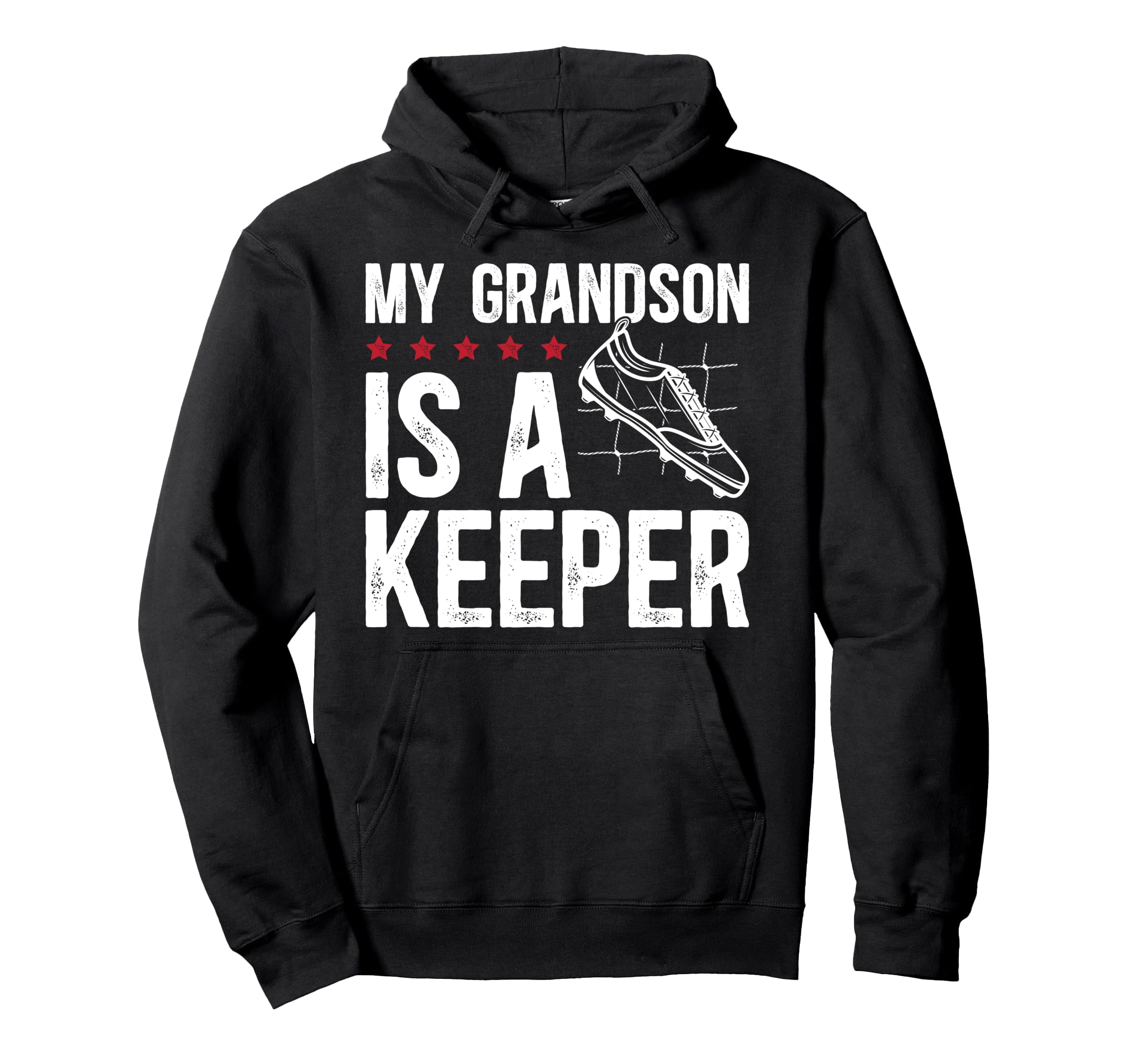Soccer Keeper Grandpa Soccer Goalie Hoodie - Fun Novelty Design for Adults - T-Shirt, Sweatshirt, Hoodie
