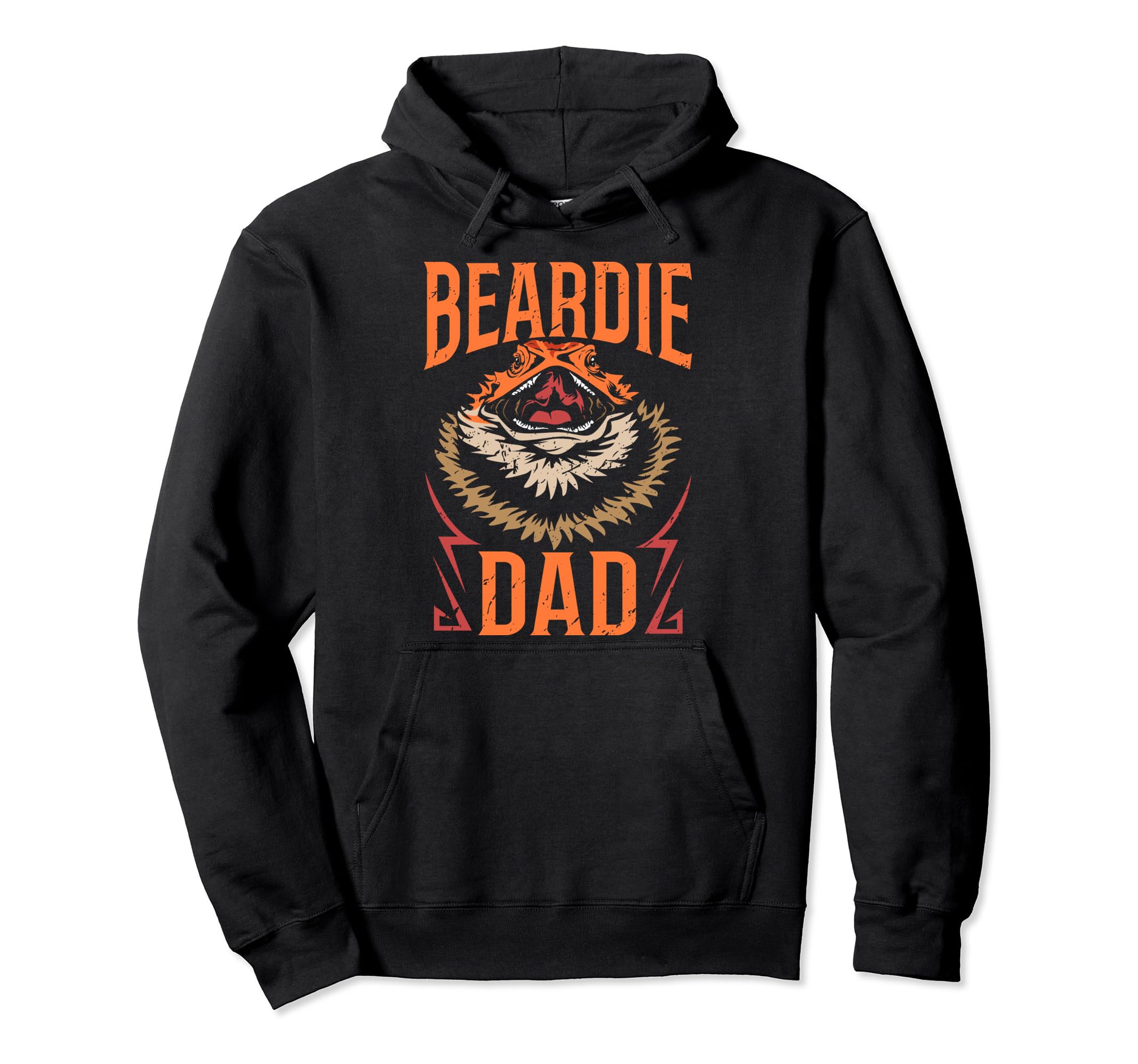 Bearded Dragon Reptile Lizard Lover Bearded Hoodie - Graphic Print Unisex - T-Shirt, Sweatshirt, Hoodie
