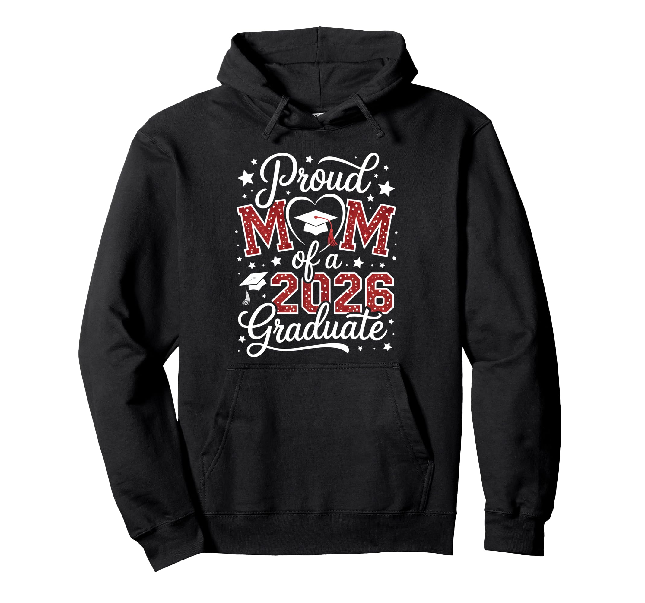 Proud Mom Class 2026 Graduate Senior Hoodie - Aesthetic Graphic Men Women - T-Shirt, Sweatshirt, Hoodie