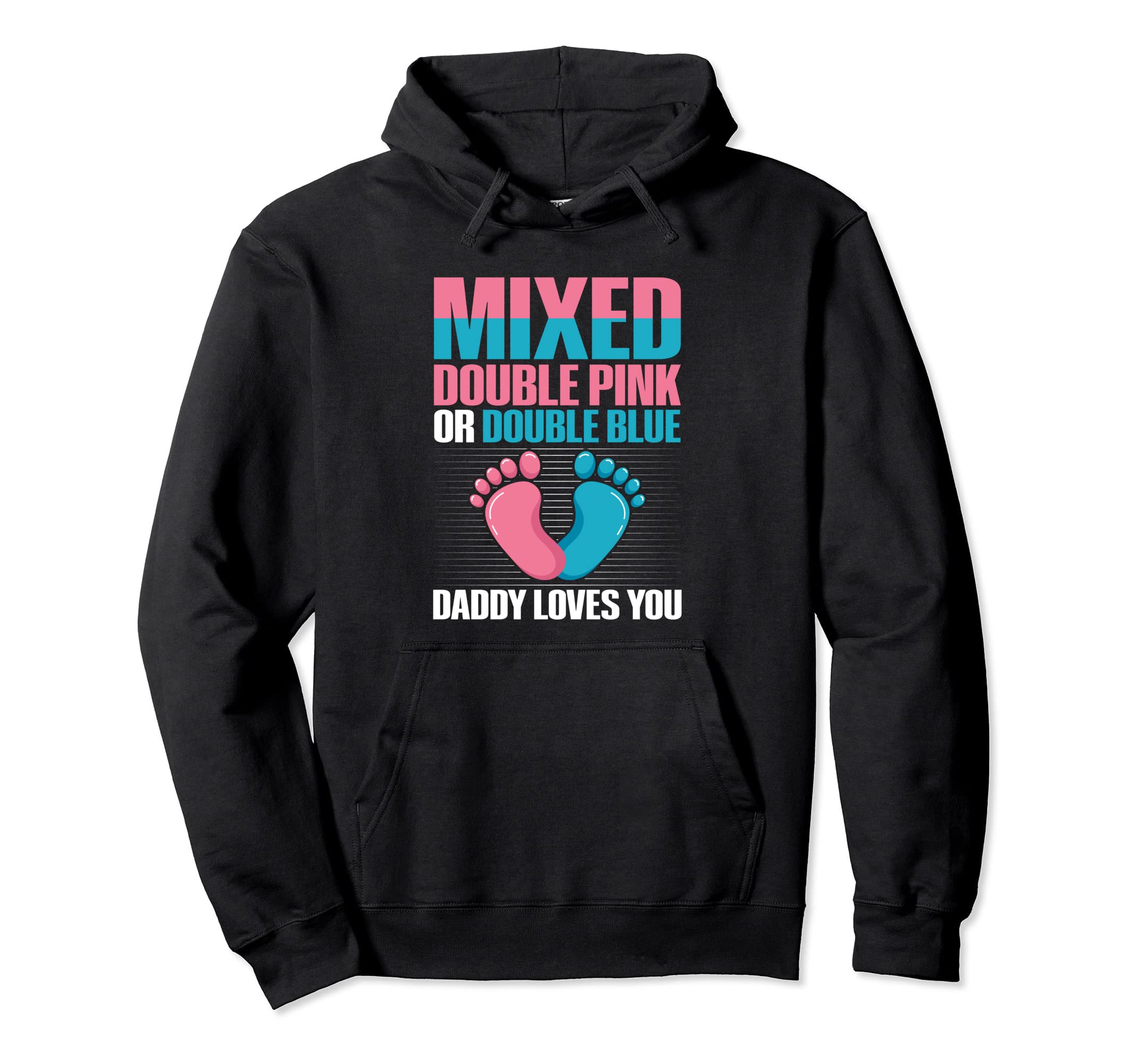 Gender Reveal Twins Gender Reveal Twin Hoodie - Graphic Print Men Women - T-Shirt, Sweatshirt, Hoodie
