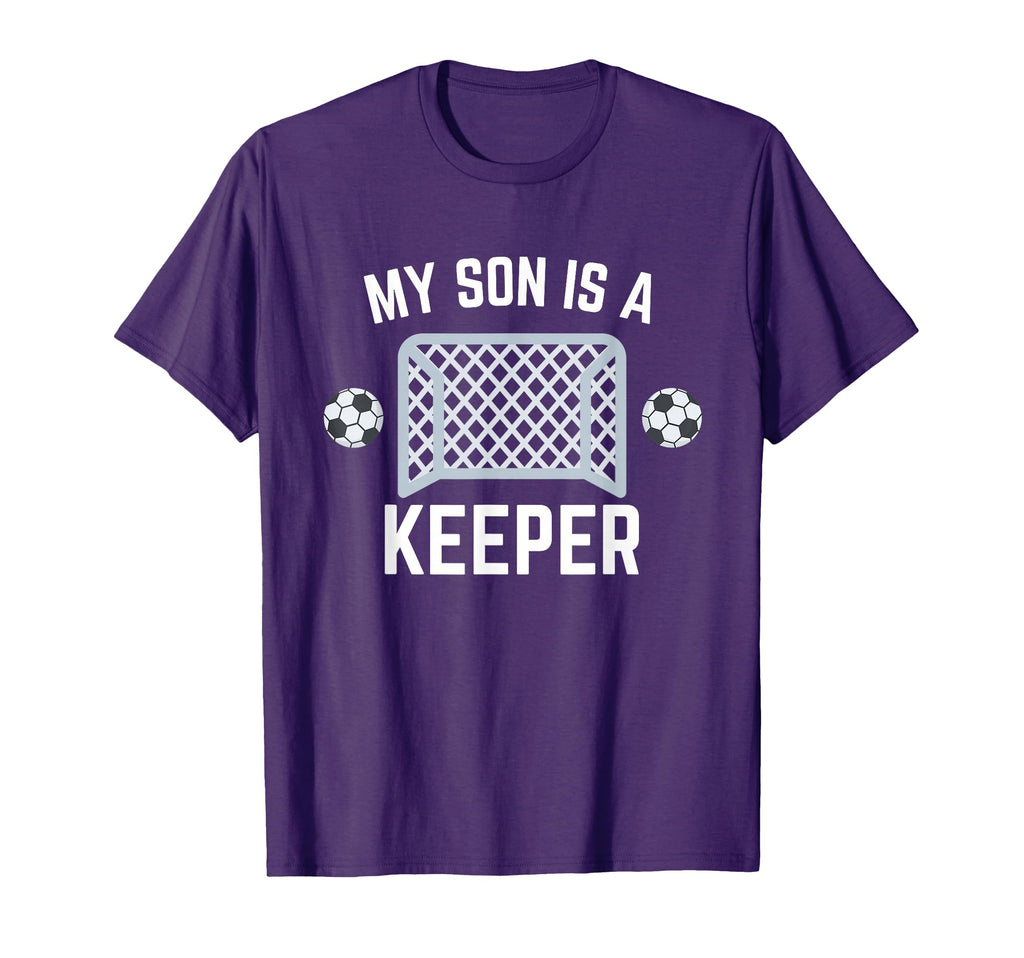 My Son Is Keeper Soccer Goalie Player T-Shirt - Aesthetic Graphic Unisex - T-Shirt, Sweatshirt, Hoodie