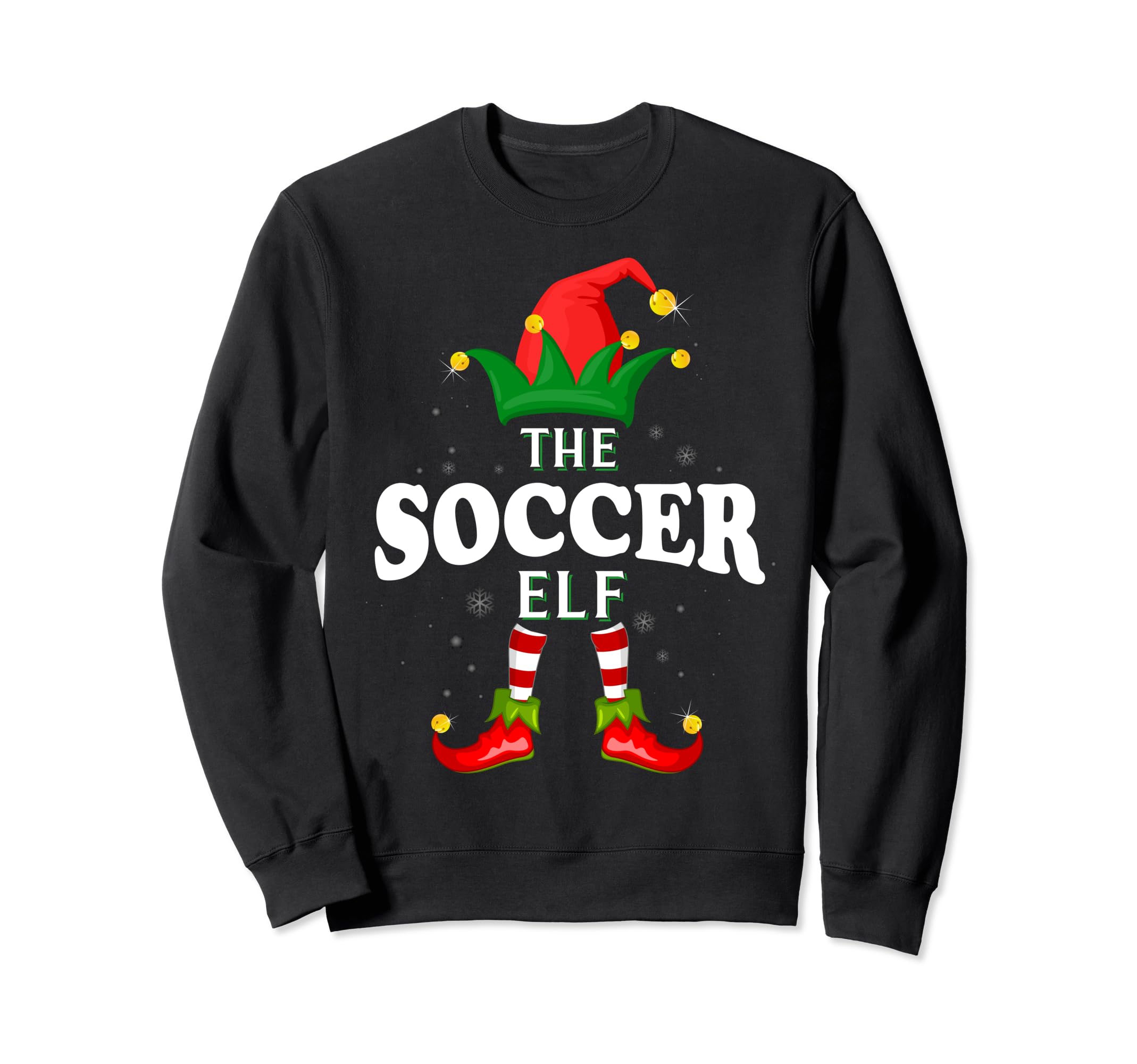 Soccer Elf Family Matching Pajama Sweatshirt - Custom Art Print for Adults - T-Shirt, Sweatshirt, Hoodie