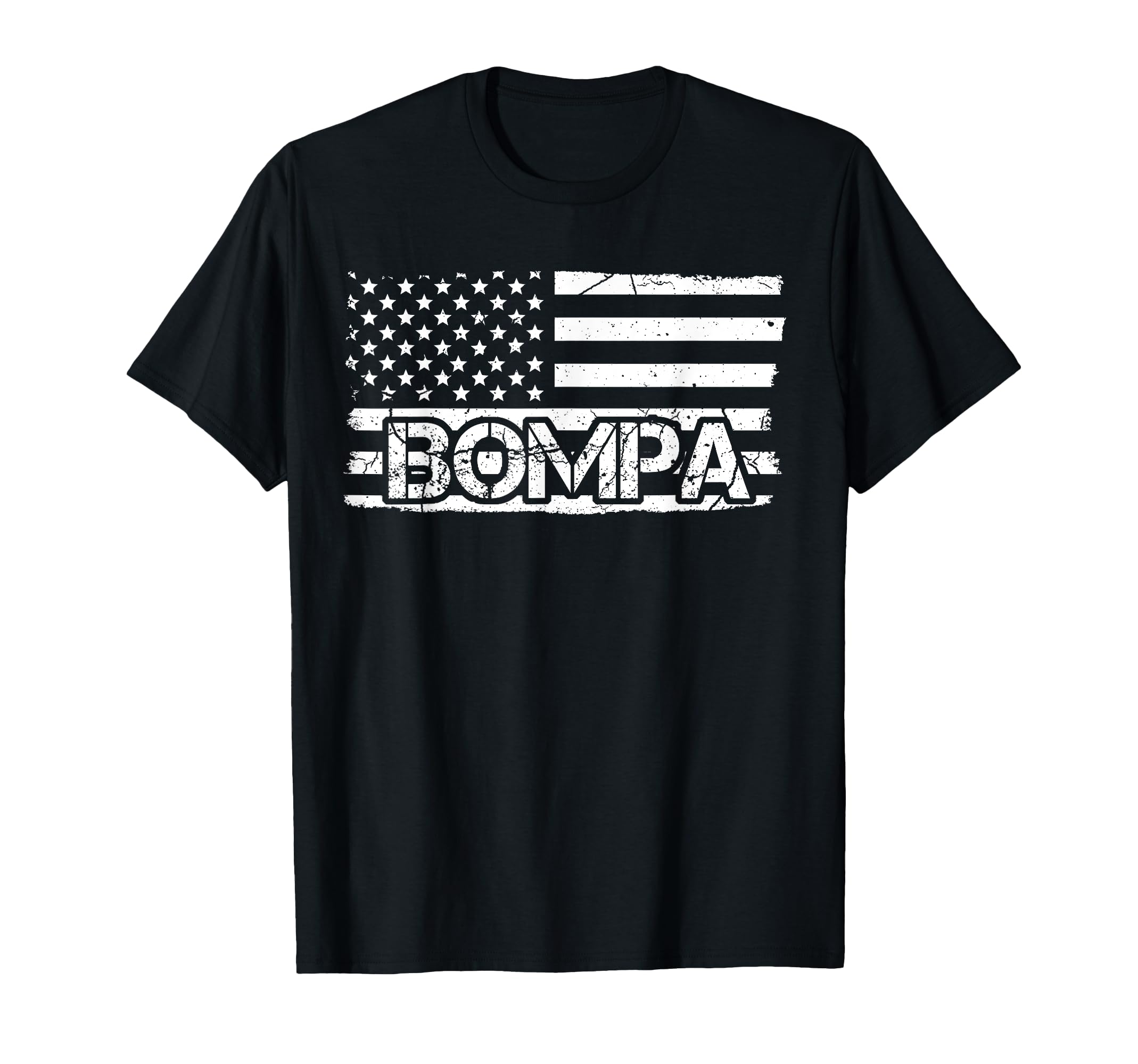 Bompa American Flag Fathers Day Grandpa T-Shirt - Graphic Print Men Women - T-Shirt, Sweatshirt, Hoodie