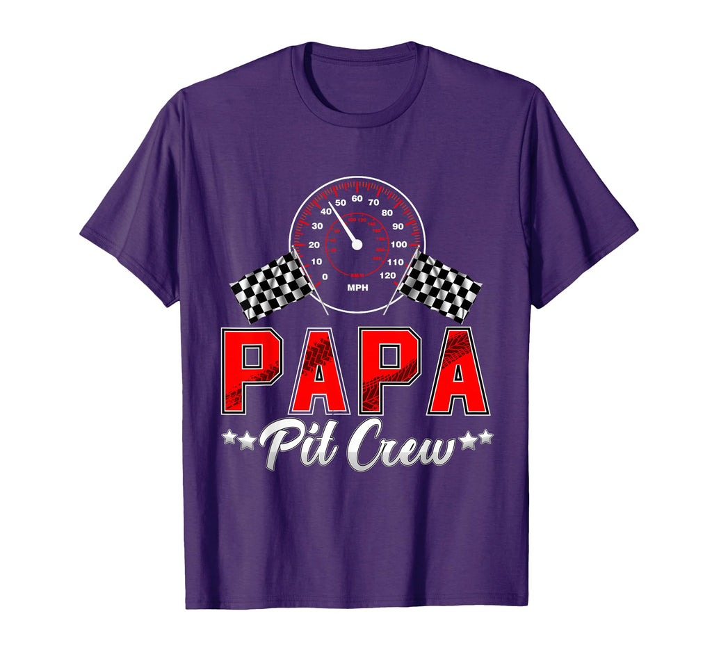 Papa Racing Car Birthday Party Family T-Shirt - Graphic Print for Adults - T-Shirt, Sweatshirt, Hoodie