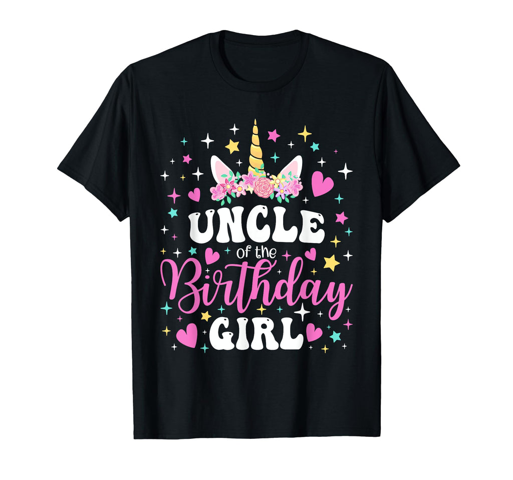 Unicorn Uncle Birthday Family Matching T-Shirt - Graphic Print for Adults - T-Shirt, Sweatshirt, Hoodie
