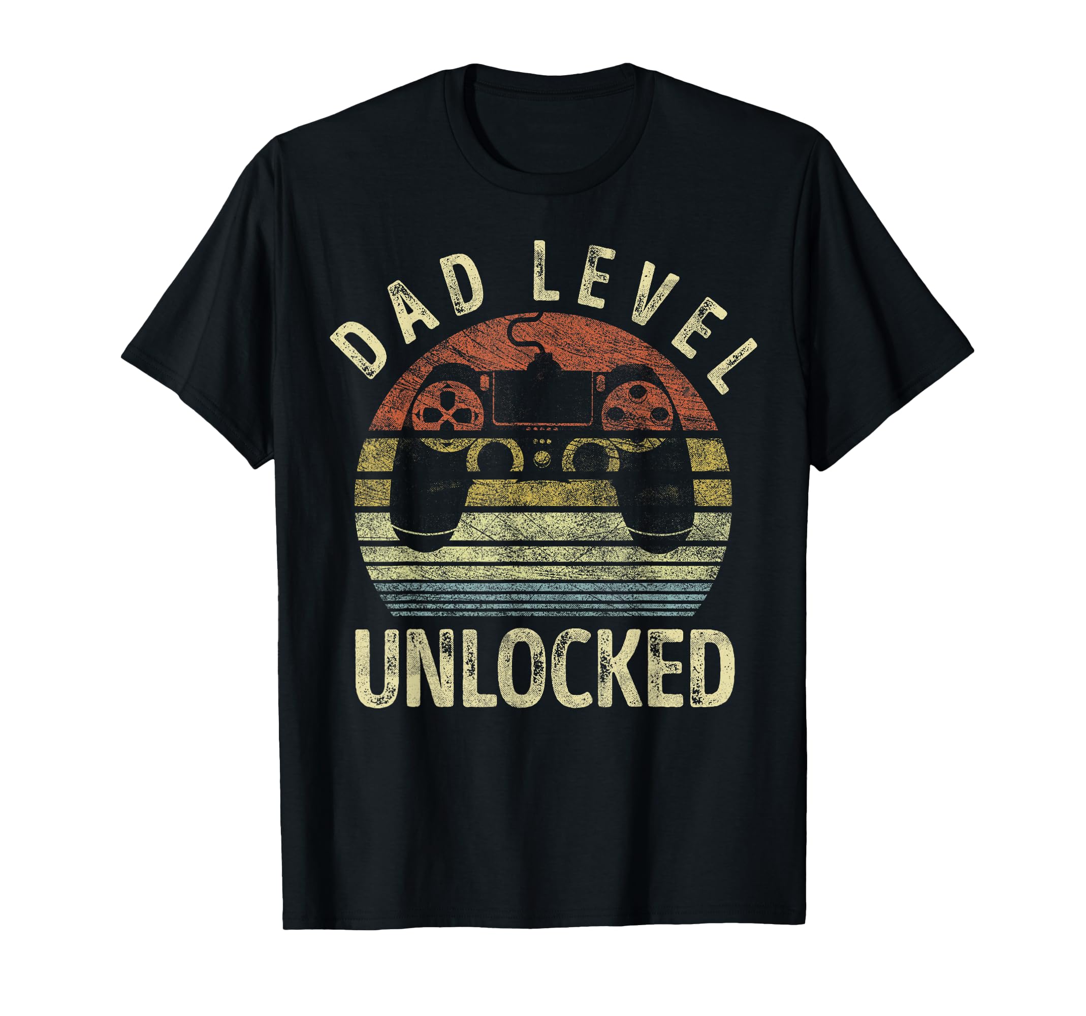 Dad Level Unlocked Gaming Dad Video T-Shirt - Fun Novelty Design Unisex - T-Shirt, Sweatshirt, Hoodie
