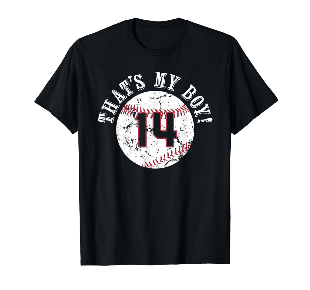 Unique Thats My 14 Baseball Player Mom T-Shirt - Minimalist Print Unisex - T-Shirt, Sweatshirt, Hoodie