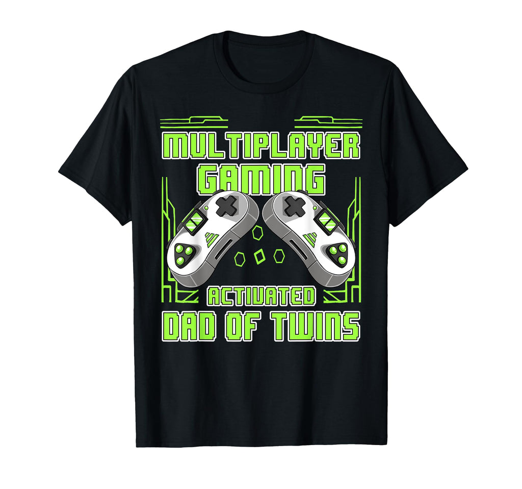 Multiplayer Gaming Dad Twins Video T-Shirt - Minimalist Print for Adults - T-Shirt, Sweatshirt, Hoodie