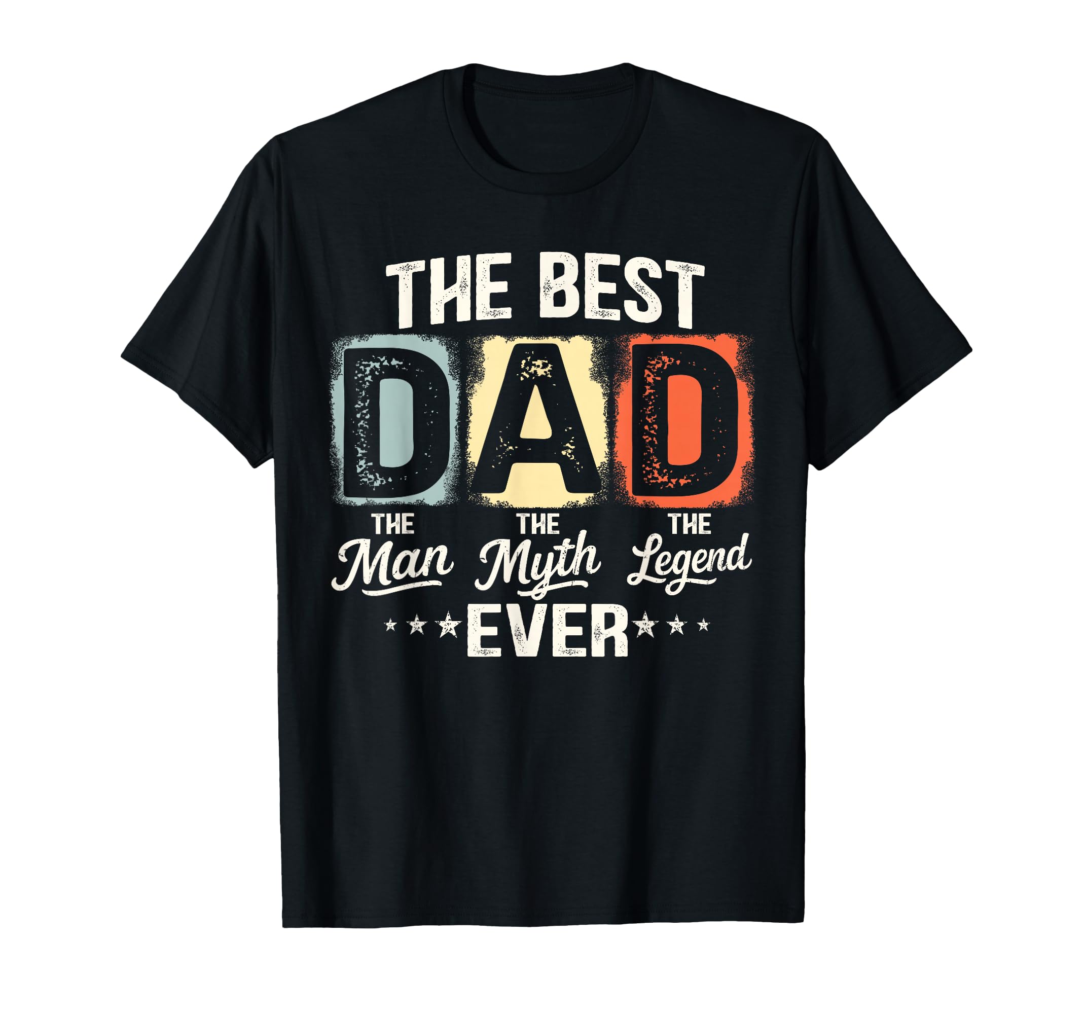 Best Dad Ever Block Fathers Day T-Shirt - Casual Everyday Wear for Adults - T-Shirt, Sweatshirt, Hoodie