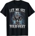Let Me See Your Feet Alpha Wolf Ironic Meme - Adult & Kids T-Shirts, Sweatshirts & Hoodies apparel design preview 1