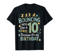 My Birthday 10Th 10 Years Trampolining T-Shirt - Graphic Print Unisex - T-Shirt, Sweatshirt, Hoodie