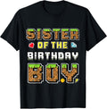 Sister Of The Birthday Boy Gamer Pixel Matching - Adult & Kids T-Shirts, Sweatshirts & Hoodies apparel design preview 1