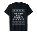 Sleighin Like Rudolph Dad Jokes Punchline T-Shirt - Minimalist Print Unisex - T-Shirt, Sweatshirt, Hoodie