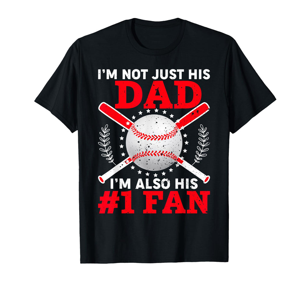 Funny Baseball Dad His Number 1 T-Shirt - Casual Everyday Wear for Adults - T-Shirt, Sweatshirt, Hoodie