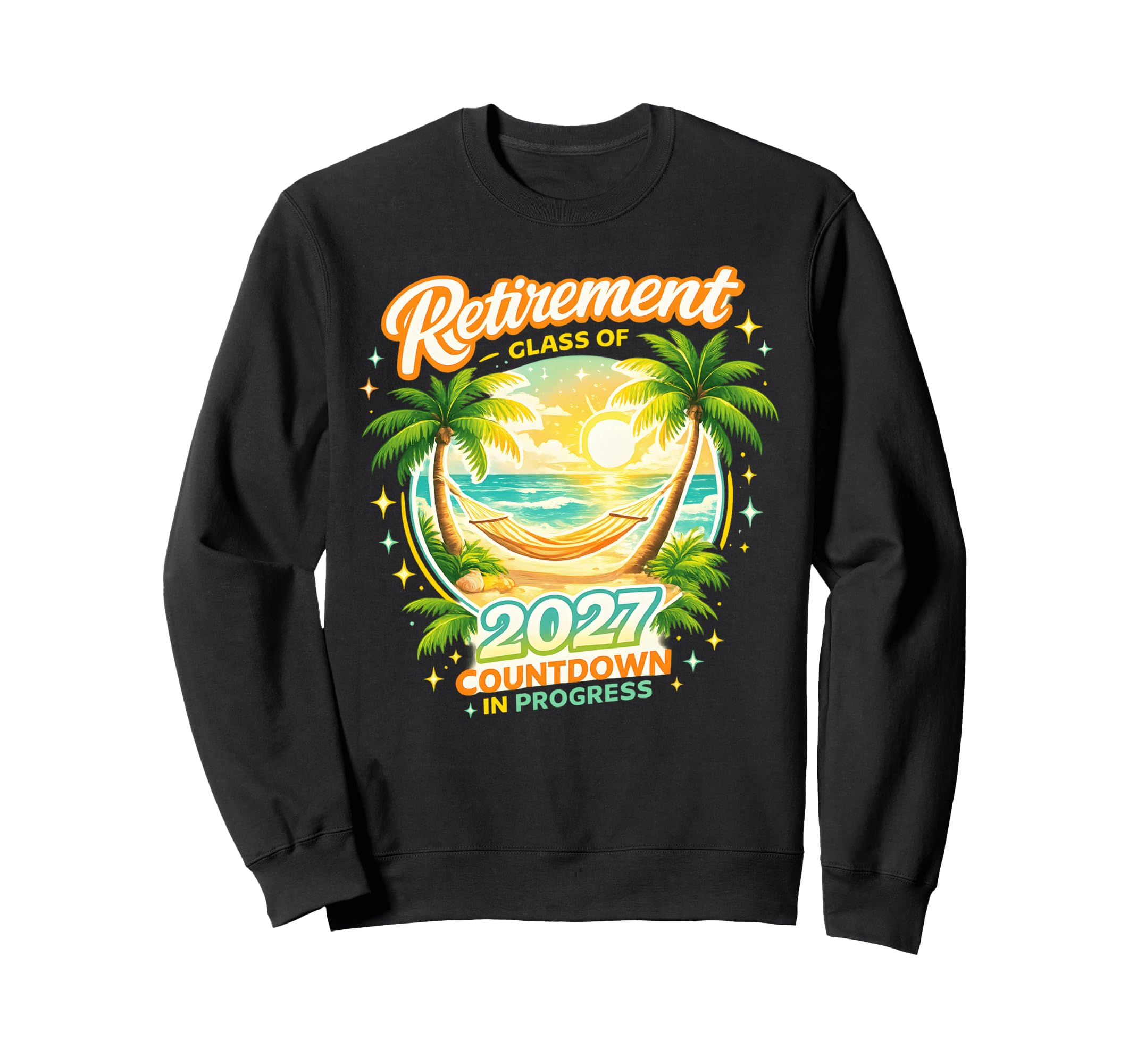 Retirement Class 2027 Countdown Sweatshirt - Custom Art Print for Adults - T-Shirt, Sweatshirt, Hoodie