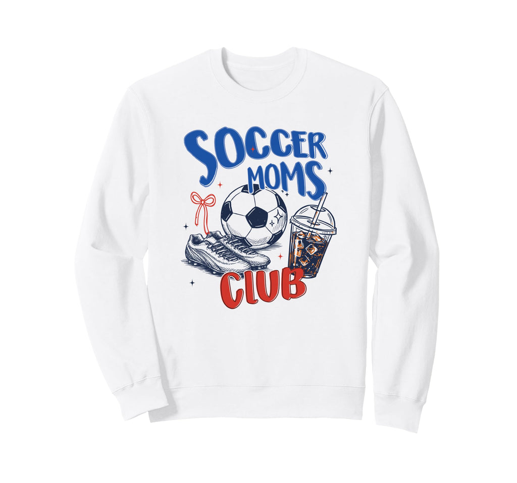 Iced Coffee Soccer Moms Club Sweatshirt - Custom Art Print Men Women - T-Shirt, Sweatshirt, Hoodie