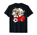 Dabbing Dog Gibraltar Soccer Fans Jersey T-Shirt - Graphic Print Men Women - T-Shirt, Sweatshirt, Hoodie