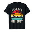 Sunset Veteran Off Duty Dad Retired T-Shirt - Trendy Graphic Men Women - T-Shirt, Sweatshirt, Hoodie