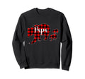 Papa 2 Matching Red Plaid Grandpa Sweatshirt - Trendy Graphic Men Women - T-Shirt, Sweatshirt, Hoodie