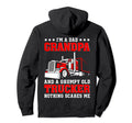 Dad Grandpa And Grumpy Old Trucker Hoodie - Casual Everyday Wear Men Women - T-Shirt, Sweatshirt, Hoodie