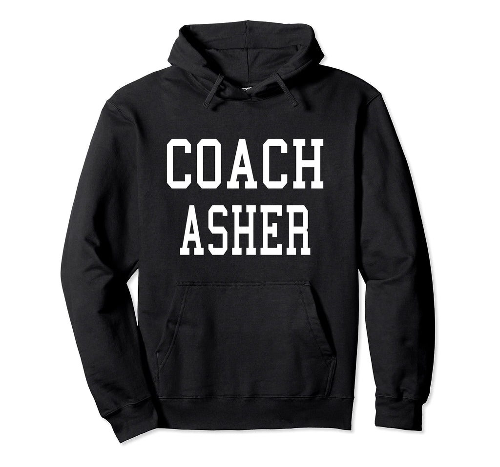 Coach Asher Custom Football Soccer Hoodie - Aesthetic Graphic Men Women - T-Shirt, Sweatshirt, Hoodie