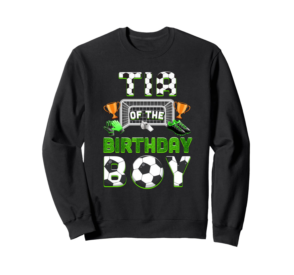 Tia Birthday Soccer Family Sweatshirt - Minimalist Print for Adults - T-Shirt, Sweatshirt, Hoodie