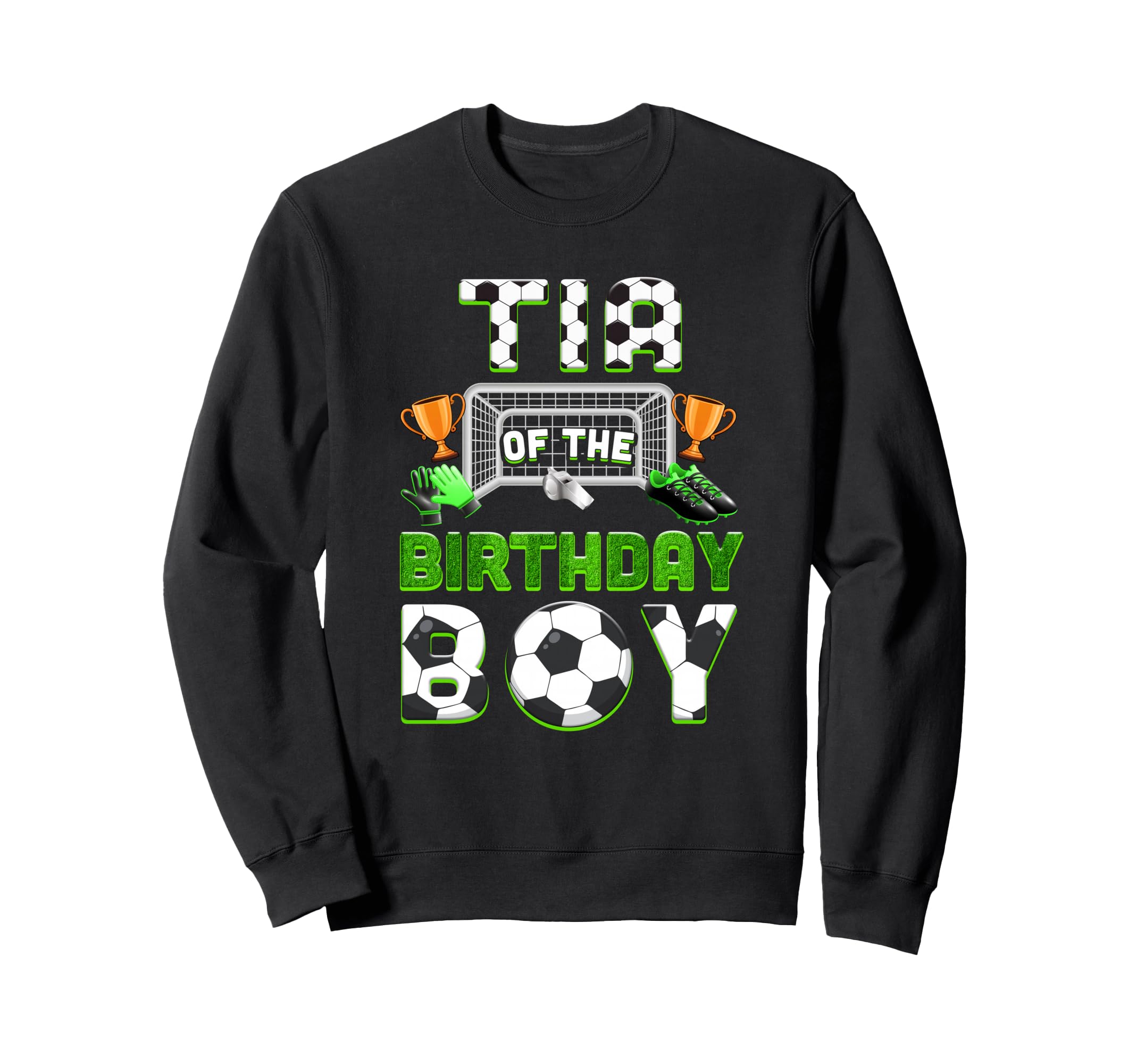 Tia Birthday Soccer Family Sweatshirt - Minimalist Print for Adults - T-Shirt, Sweatshirt, Hoodie