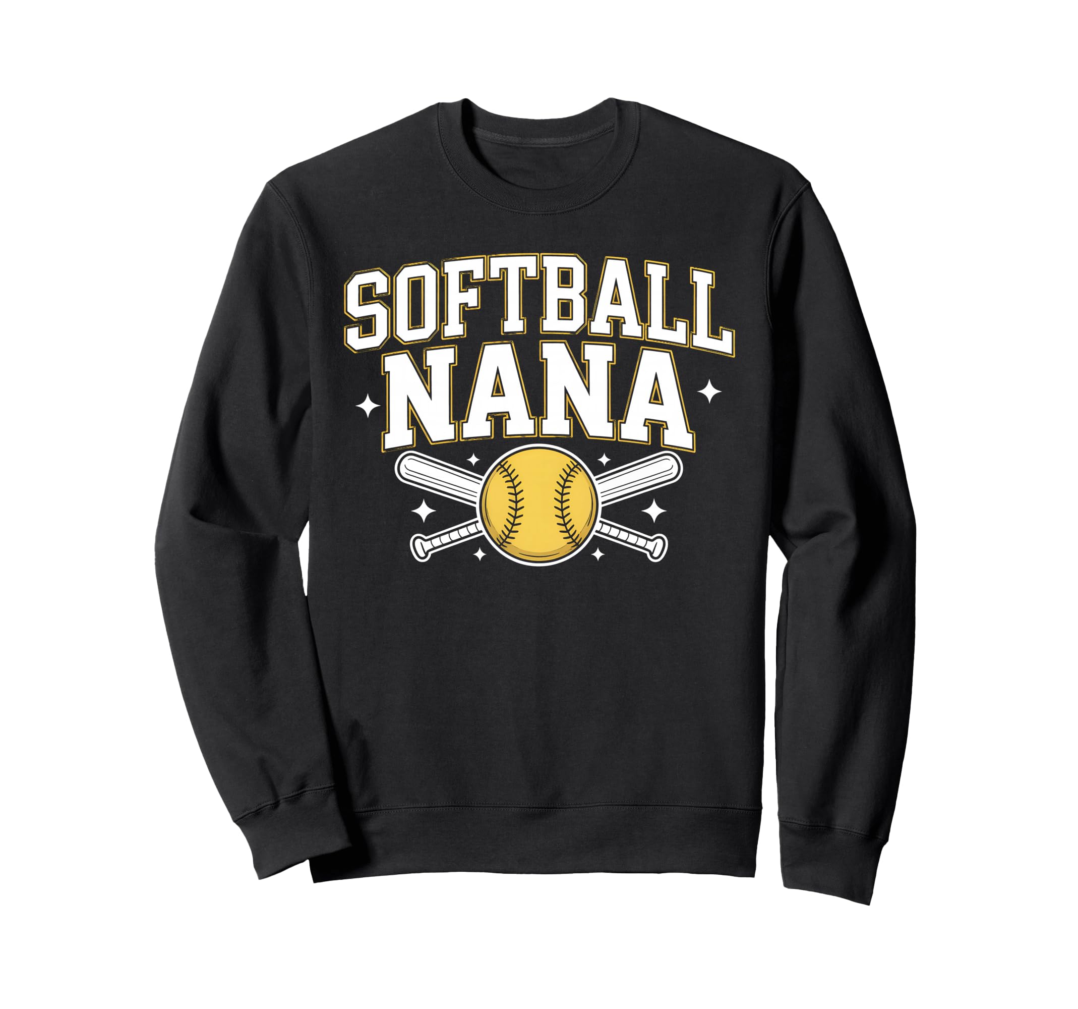 Softball Nana Grandma Softball Sweatshirt - Aesthetic Graphic for Adults - T-Shirt, Sweatshirt, Hoodie