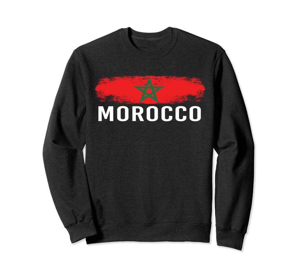 Moorish American Morocco Flag Moroccan Sweatshirt - Novelty Apparel Unisex - T-Shirt, Sweatshirt, Hoodie