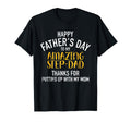 Happy Fathers Day Step Dad Small T-Shirt - Casual Everyday Wear Unisex - T-Shirt, Sweatshirt, Hoodie