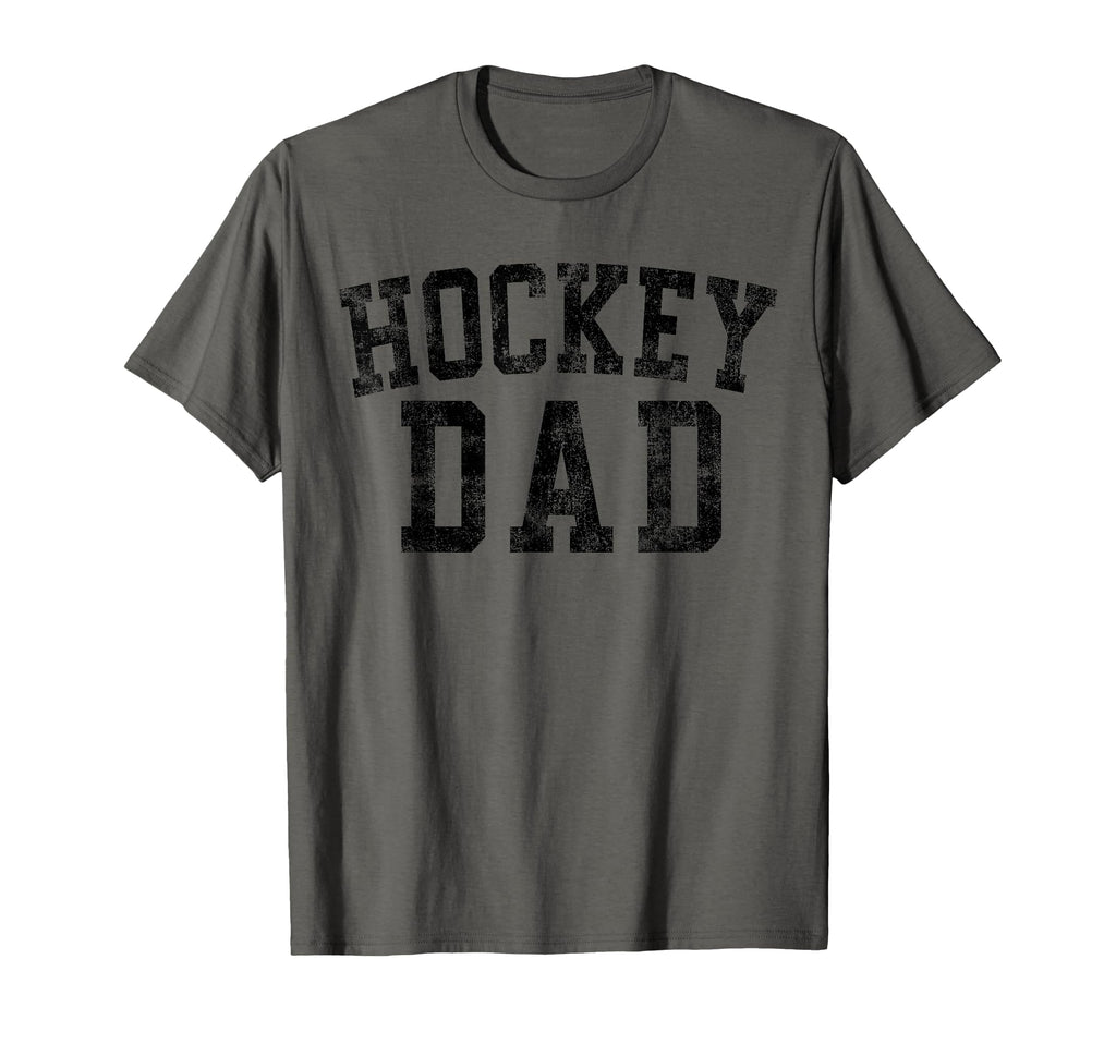 Hockey Dad Birthday Bold Font T-Shirt - Casual Everyday Wear Men Women - T-Shirt, Sweatshirt, Hoodie