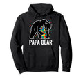 Papa Bear Autism Awareness Puzzle Hoodie - Aesthetic Graphic for Adults - T-Shirt, Sweatshirt, Hoodie