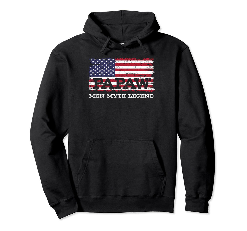 Papaw Myth Legend Fathers Day Funny Hoodie - Graphic Print Men Women - T-Shirt, Sweatshirt, Hoodie