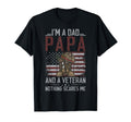 Im Dad Papa And Veteran Papa Grandpa T-Shirt - Aesthetic Graphic Men Women - T-Shirt, Sweatshirt, Hoodie
