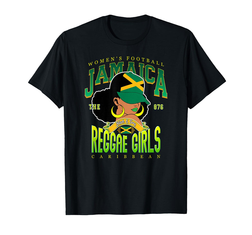 Kingston Reggae Black Sexy Afro Pride T-Shirt - Minimalist Print Unisex - T-Shirt, Sweatshirt, Hoodie