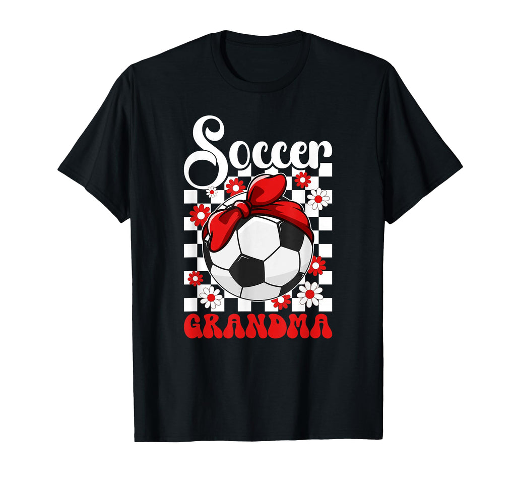 Soccer Grandma Groovy Grandma Soccer T-Shirt - Graphic Print Men Women - T-Shirt, Sweatshirt, Hoodie