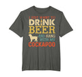 Cockapoo Dad Drink Beer Hang Dog Funny T-Shirt - Graphic Print Unisex - T-Shirt, Sweatshirt, Hoodie