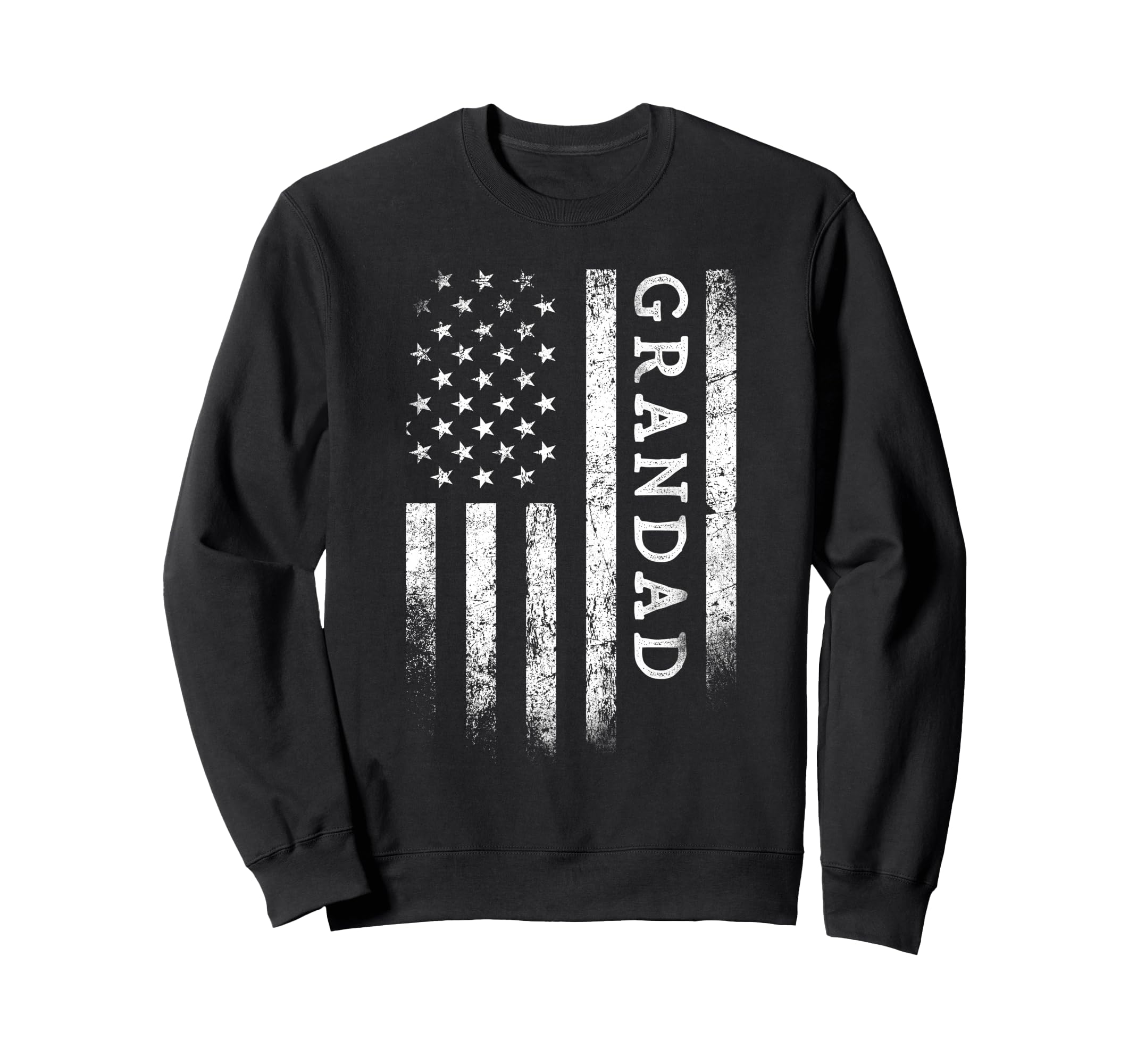 Grandad American Flag Grandad Sweatshirt - Custom Art Print for Adults - T-Shirt, Sweatshirt, Hoodie