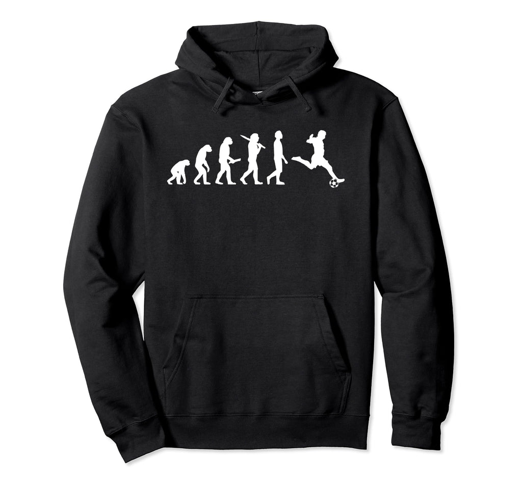 Funny Soccer Evolution Gift Soccer Hoodie - Unique Graphic Men Women - T-Shirt, Sweatshirt, Hoodie