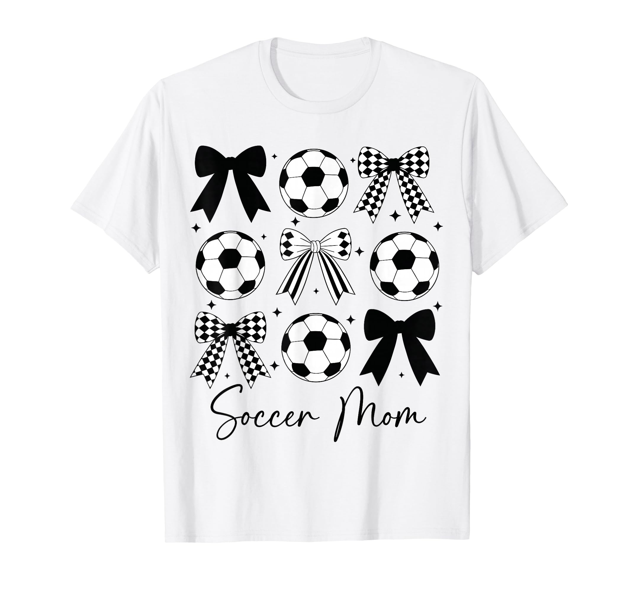 Soccer Mom Funny Coquette Bow T-Shirt - Aesthetic Graphic for Adults - T-Shirt, Sweatshirt, Hoodie