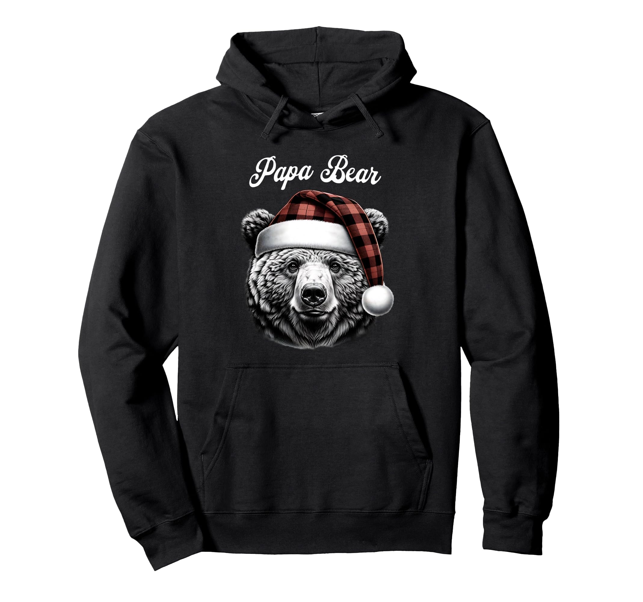 Papa Bear Red Buffalo Family Matching Hoodie - Aesthetic Graphic Unisex - T-Shirt, Sweatshirt, Hoodie