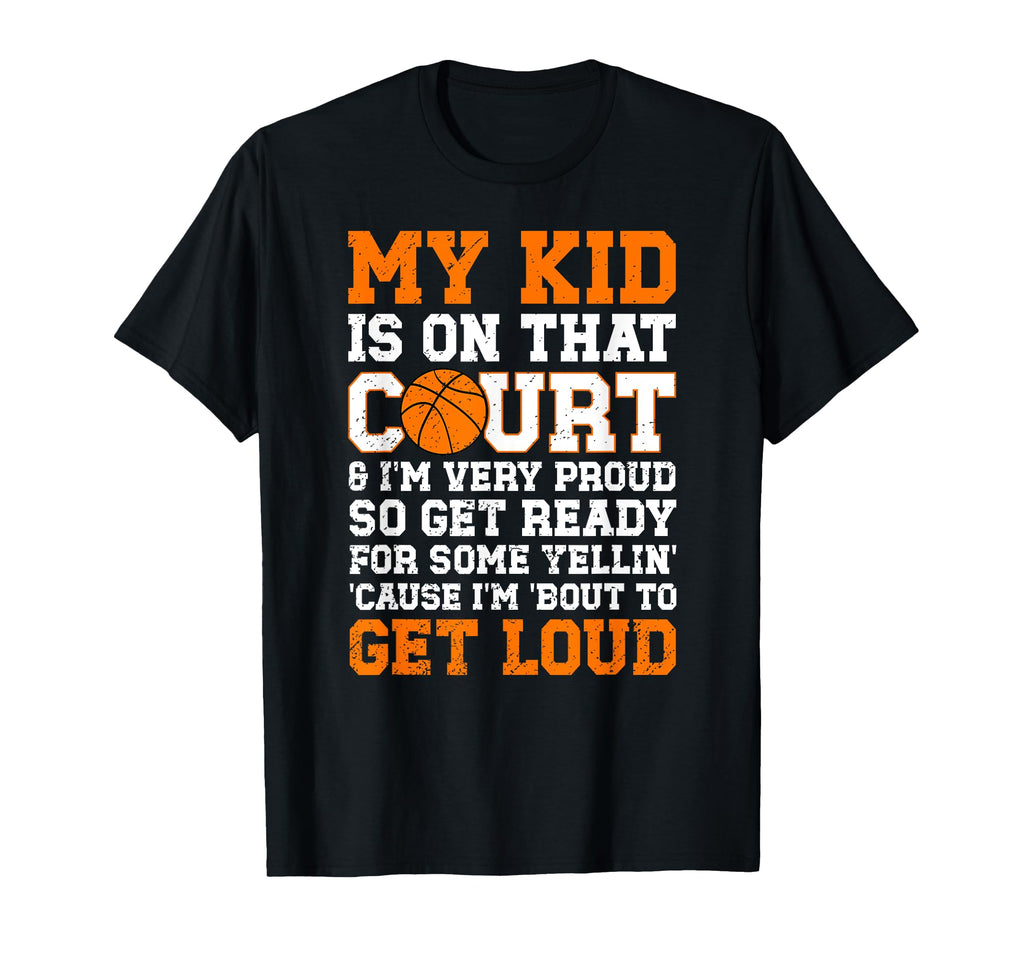 Very Proud Basketball Dad Basketball T-Shirt - Graphic Print for Adults - T-Shirt, Sweatshirt, Hoodie