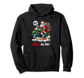 Sleigh All Day Santa Riding Hoodie - Custom Art Print for Adults - T-Shirt, Sweatshirt, Hoodie