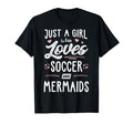 Just Who Loves Soccer And Mermaids T-Shirt - Minimalist Print for Adults - T-Shirt, Sweatshirt, Hoodie
