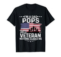 Dad Pops Veteran Nothing Scares Me T-Shirt - Minimalist Print Men Women - T-Shirt, Sweatshirt, Hoodie
