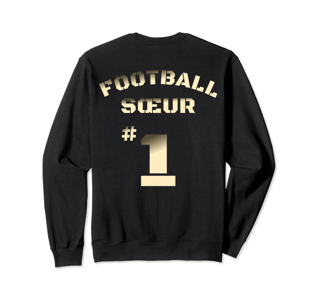 French Football Sister Sweatshirt - Trendy Graphic for Adults - T-Shirt, Sweatshirt, Hoodie