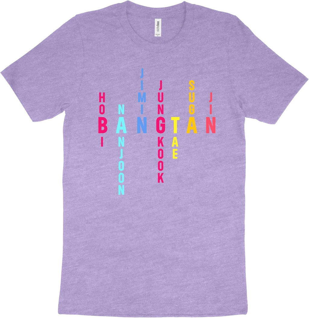 Seven Stars Acrostic Graphic Premium Cotton Boy Band - Adult & Kids T-Shirts, Sweatshirts & Hoodies apparel design preview 1